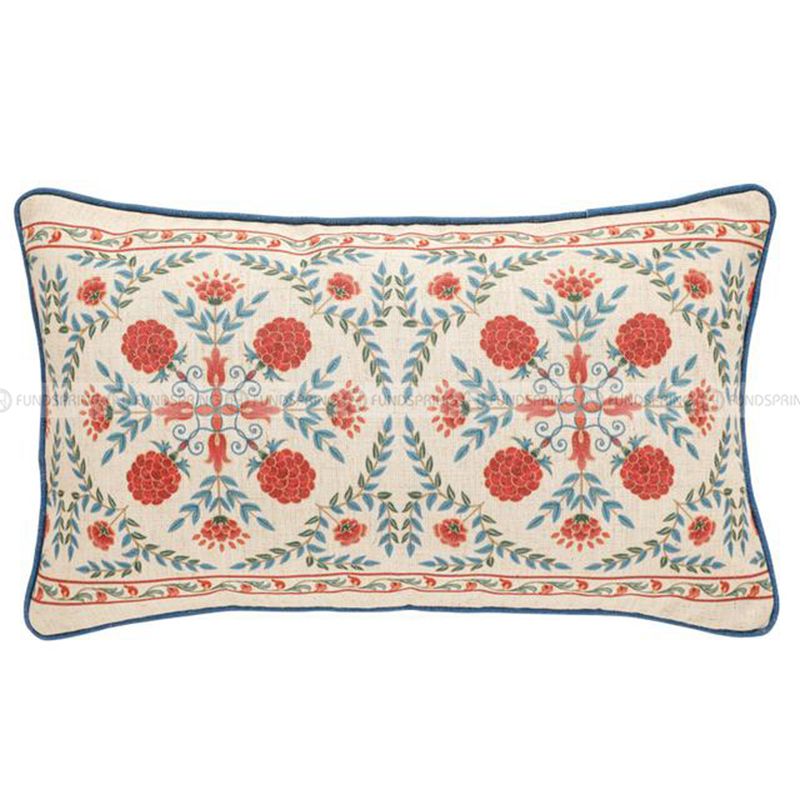 Puno Pillow Vintage Pillowcase Cushion Cotton Linen Waist Pillow Puno Pillow Vintage Pillowcase Cushion Cotton Linen Waist Pillow
