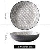 Nordic Minimalist Dinnerware Ceramic Basin Large Deep Soup Bowl 11.5''