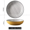 Nordic Minimalist Dinnerware Ceramic Basin Large Deep Soup Bowl 11.5''
