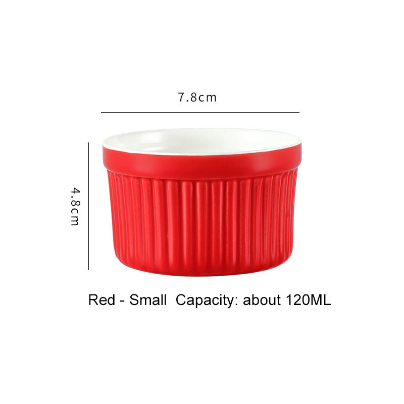 High-Temperature Resistant Soufflé Baking Bowl: Versatile Dessert Pudding Cup and Baking Container High-Temperature Resistant Soufflé Baking Bowl: Versatile Dessert Pudding Cup and Baking Container