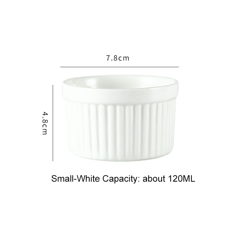 High-Temperature Resistant Soufflé Baking Bowl: Versatile Dessert Pudding Cup and Baking Container High-Temperature Resistant Soufflé Baking Bowl: Versatile Dessert Pudding Cup and Baking Container