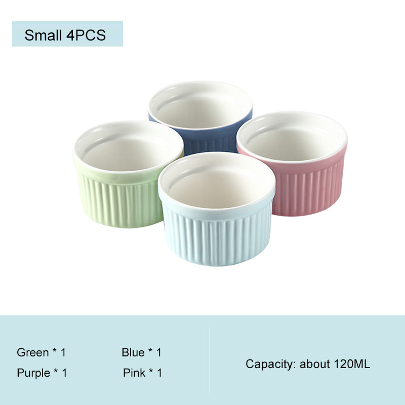 High-Temperature Resistant Soufflé Baking Bowl: Versatile Dessert Pudding Cup and Baking Container High-Temperature Resistant Soufflé Baking Bowl: Versatile Dessert Pudding Cup and Baking Container