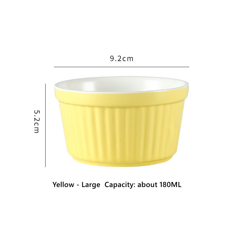 High-Temperature Resistant Soufflé Baking Bowl: Versatile Dessert Pudding Cup and Baking Container High-Temperature Resistant Soufflé Baking Bowl: Versatile Dessert Pudding Cup and Baking Container