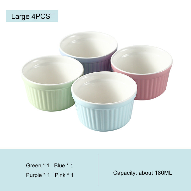 High-Temperature Resistant Soufflé Baking Bowl: Versatile Dessert Pudding Cup and Baking Container High-Temperature Resistant Soufflé Baking Bowl: Versatile Dessert Pudding Cup and Baking Container