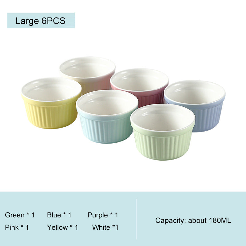 High-Temperature Resistant Soufflé Baking Bowl: Versatile Dessert Pudding Cup and Baking Container High-Temperature Resistant Soufflé Baking Bowl: Versatile Dessert Pudding Cup and Baking Container