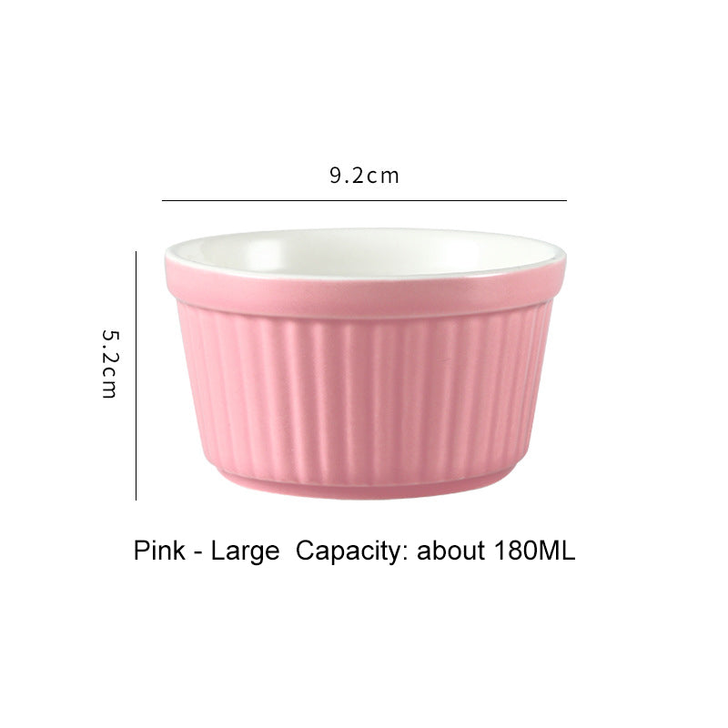 High-Temperature Resistant Soufflé Baking Bowl: Versatile Dessert Pudding Cup and Baking Container High-Temperature Resistant Soufflé Baking Bowl: Versatile Dessert Pudding Cup and Baking Container