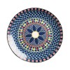 Ceramic Bohemian Dinnerware Set Creative Pattern Shallow Dinner Plate