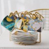 European Luxury Bone China Coffee Cup and Saucer Set - Exquisite Ceramic Tea Cup