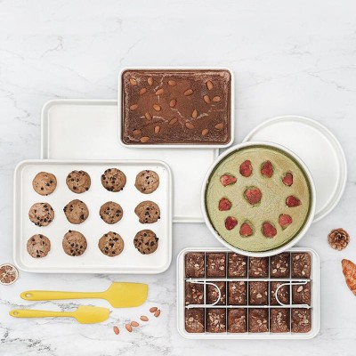 Brownie Pan Cake Mold White Baking Pan Non Stick Multifunction Pan Brownie Pan Cake Mold White Baking Pan Non Stick Multifunction Pan