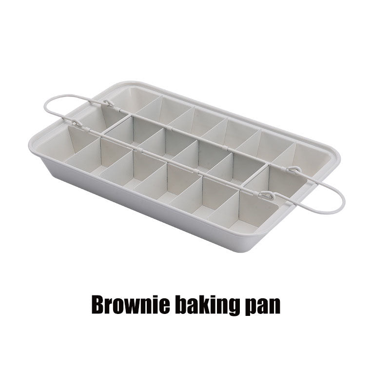 Brownie Pan Cake Mold White Baking Pan Non Stick Multifunction Pan Brownie Pan Cake Mold White Baking Pan Non Stick Multifunction Pan