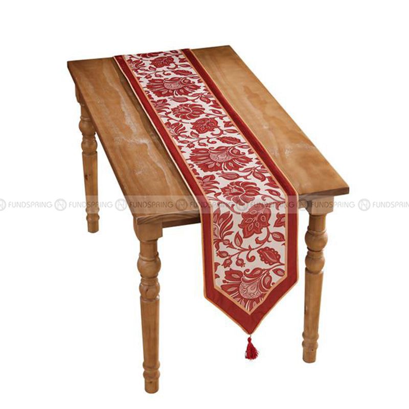 Janissa Table Runner New Year Decoration Christmas Red Table Cover Janissa Table Runner New Year Decoration Christmas Red Table Cover
