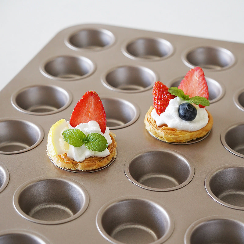 Champagne 24 Muffin Tin Cups Cupcake Molds Nonstick Coated Baking Pan Champagne 24 Muffin Tin Cups Cupcake Molds Nonstick Coated Baking Pan