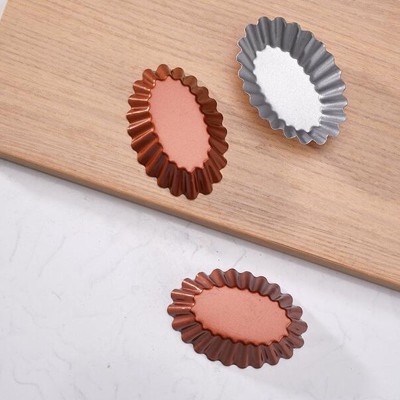 EleganceBake Oval Egg Tart Molds: Portuguese Tart and Champagne Baking Set of 3 EleganceBake Oval Egg Tart Molds: Portuguese Tart and Champagne Baking Set of 3