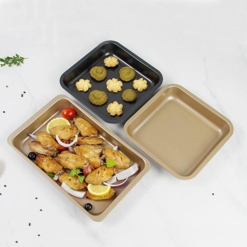 Nonstick Coated Multipurpose Baking Pan for Chicken Wings, Biscuits, and Cookies