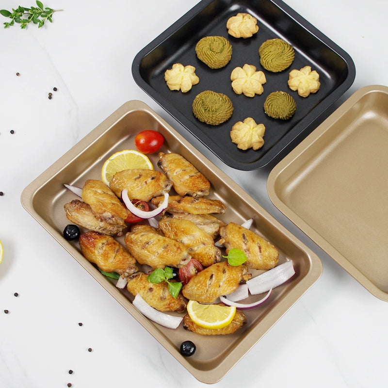 Nonstick Coated Multipurpose Baking Pan for Chicken Wings, Biscuits, and Cookies Nonstick Coated Multipurpose Baking Pan for Chicken Wings, Biscuits, and Cookies