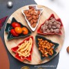 Ceramic Christmas Tree Multi-Compartment Snack and Candy Tray Ceramic Christmas Tree Multi-Compartment Snack and Candy Tray