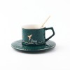 Household Ceramic Coffee Cup Set with Spoon and Saucer for Elegant Afternoon Tea Household Ceramic Coffee Cup Set with Spoon and Saucer for Elegant Afternoon Tea