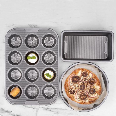 Corrugated Bottom Baking Pan Muffin Cup Cake Mold Toast Baking Mold Corrugated Bottom Baking Pan Muffin Cup Cake Mold Toast Baking Mold