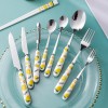 Creative Ceramic Handle Fruit Pattern SS Fork, Knife, Spoon, Chopsticks, Steak Flatware Set Creative Ceramic Handle Fruit Pattern SS Fork, Knife, Spoon, Chopsticks, Steak Flatware Set