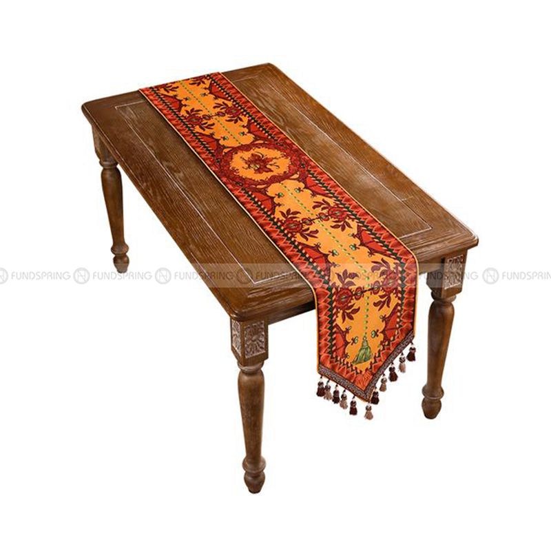 Byron Table Runner Road of Poet Decorative Cloth Velvet Table Cover Byron Table Runner Road of Poet Decorative Cloth Velvet Table Cover