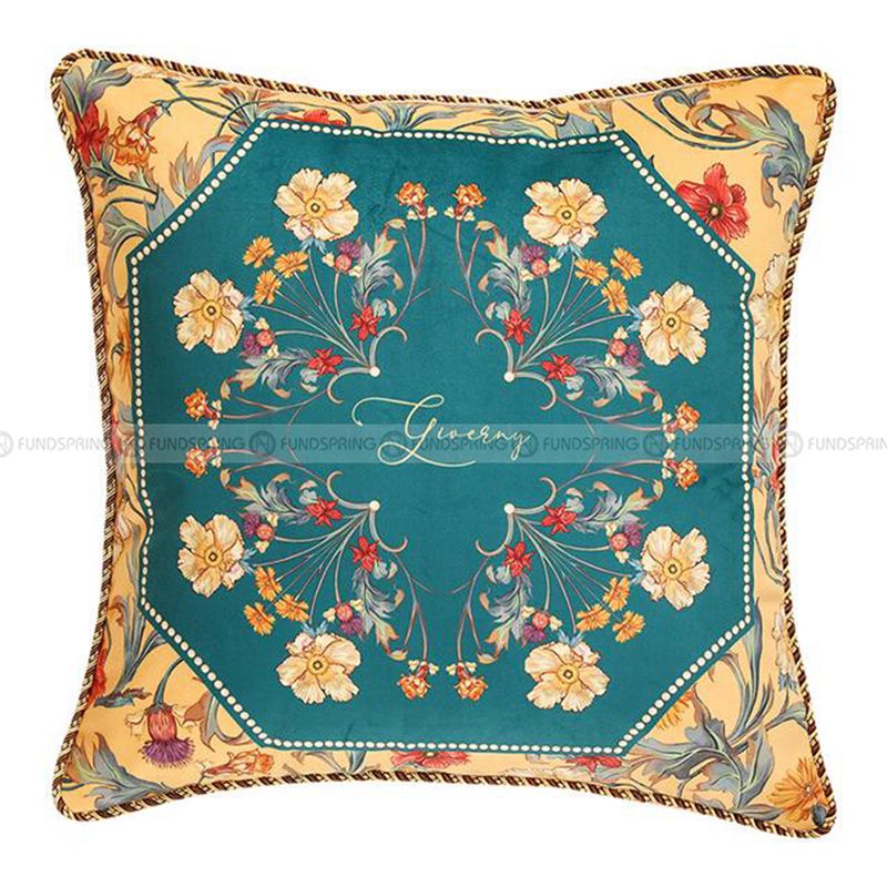 Giverny Impression Pillow Vintage Sofa Lumbar Cushion Pillowcase Giverny Impression Pillow Vintage Sofa Lumbar Cushion Pillowcase