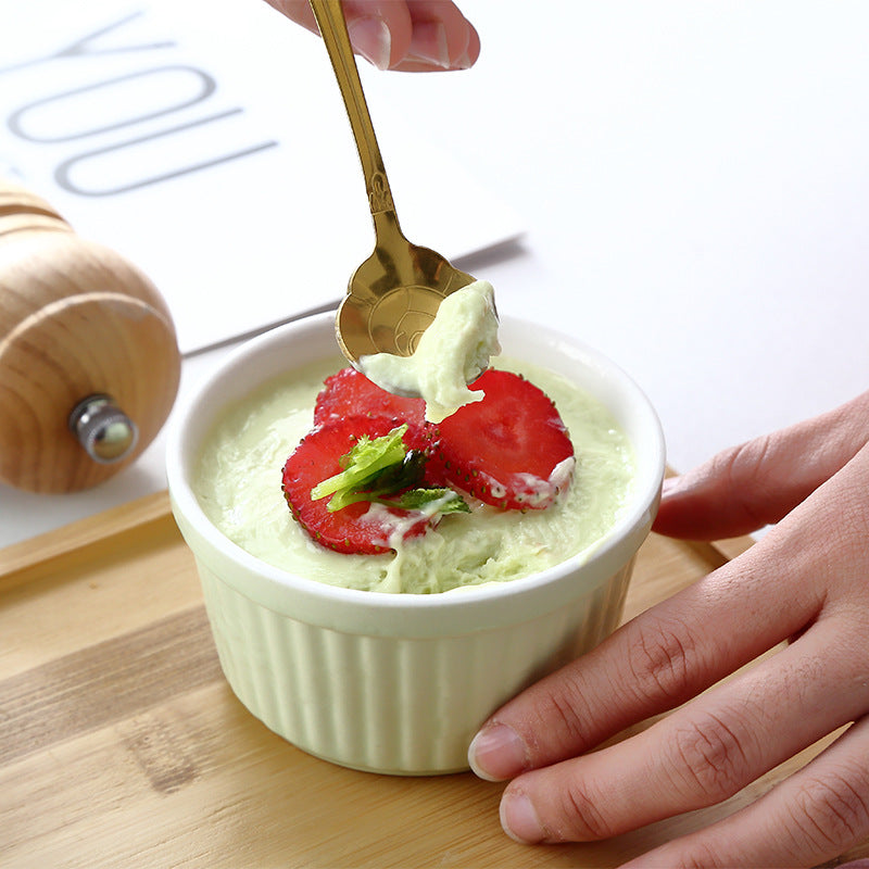 High-Temperature Resistant Soufflé Baking Bowl: Versatile Dessert Pudding Cup and Baking Container High-Temperature Resistant Soufflé Baking Bowl: Versatile Dessert Pudding Cup and Baking Container
