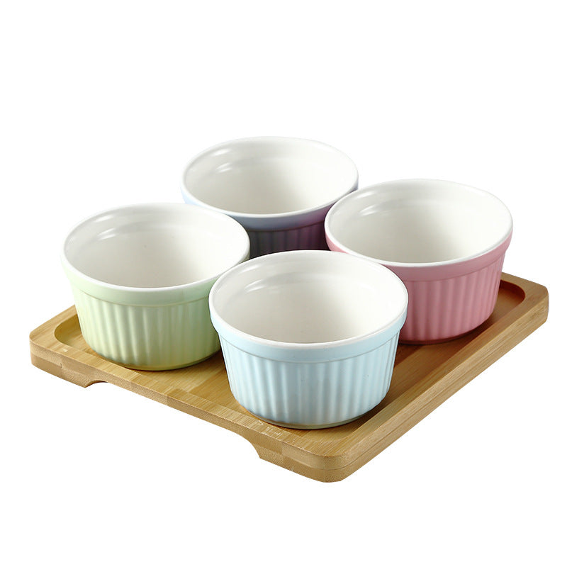 High-Temperature Resistant Soufflé Baking Bowl: Versatile Dessert Pudding Cup and Baking Container High-Temperature Resistant Soufflé Baking Bowl: Versatile Dessert Pudding Cup and Baking Container