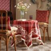 Janissa Tablecloth Velvet Cover Red New Year Decorative Table Cloth Janissa Tablecloth Velvet Cover Red New Year Decorative Table Cloth