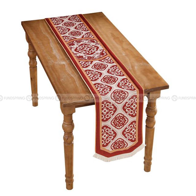 Janissa Table Runner New Year Decoration Christmas Red Table Cover Janissa Table Runner New Year Decoration Christmas Red Table Cover