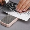 Dual Grit Emery Knife Sharpener - Coarse and Fine Sharpening, 5-in-1