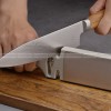 Dual Grit Emery Knife Sharpener - Coarse and Fine Sharpening, 5-in-1