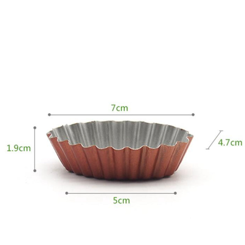Baking Mold Flower-shaped Egg Tart Portuguese Tart Mold Cake Mold Baking Mold Flower-shaped Egg Tart Portuguese Tart Mold Cake Mold