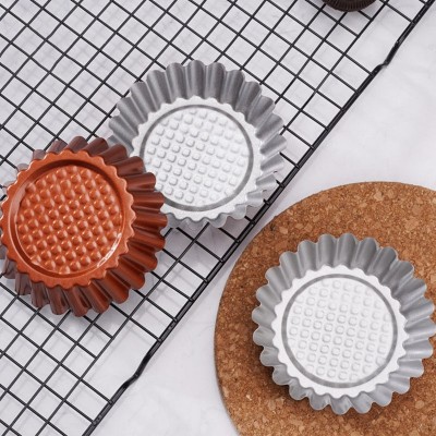 Flower-shaped Baking Mold Egg Tart Mold Chrysanthemum Calendula Set of 3 Flower-shaped Baking Mold Egg Tart Mold Chrysanthemum Calendula Set of 3