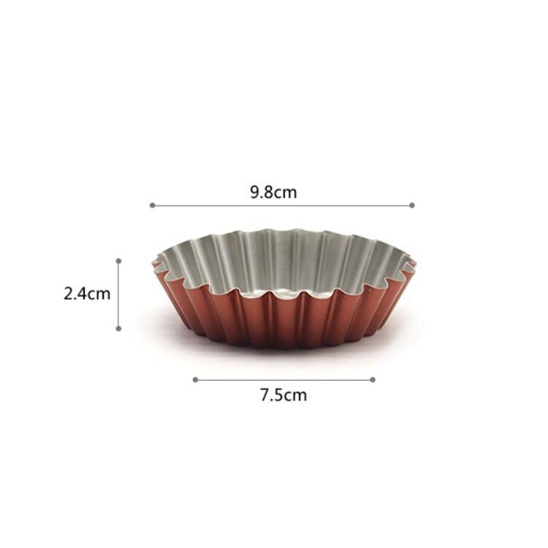 Flower-shaped Baking Mold Egg Tart Mold Chrysanthemum Calendula Set of 3 Flower-shaped Baking Mold Egg Tart Mold Chrysanthemum Calendula Set of 3