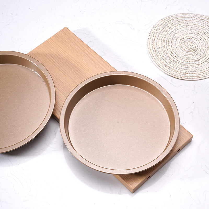 Gold Roll-Up Baking Pan Set - Round Pie & Bread Baking Mold Set of 3 Gold Roll-Up Baking Pan Set - Round Pie & Bread Baking Mold Set of 3