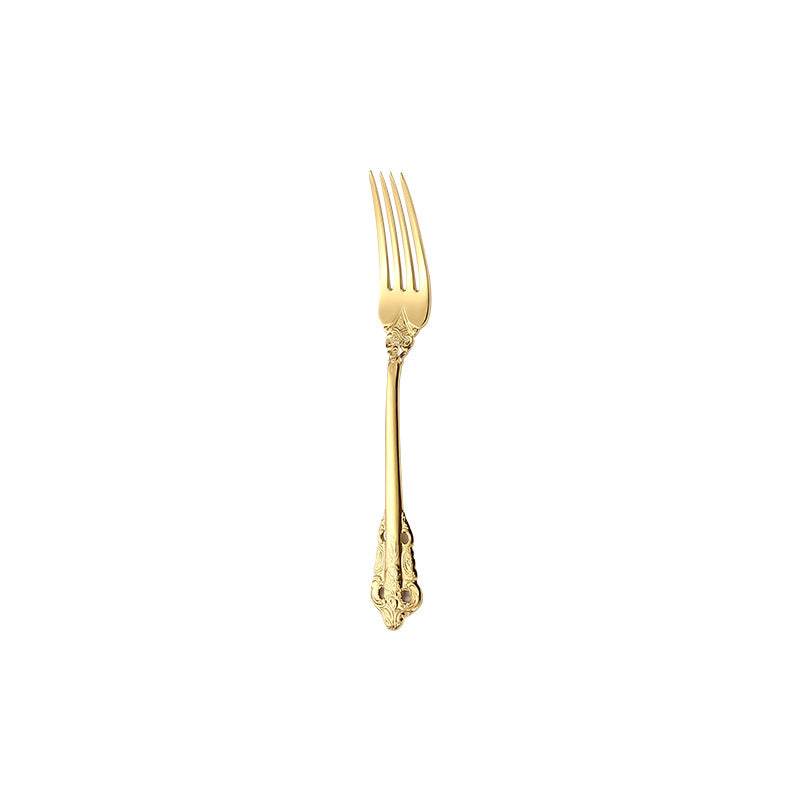 Royal Flatware Set of 13 Pcs 304 Stainless Steel Engraved Hollow Fork, Spoon, Knife, Fruit Fork, Coffee Spoon Royal Flatware Set of 13 Pcs 304 Stainless Steel Engraved Hollow Fork, Spoon, Knife, Fruit Fork, Coffee Spoon
