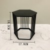 Hexagonal Afternoon Tea Delight Display Stand - Iron Snack Tray Set Hexagonal Afternoon Tea Delight Display Stand - Iron Snack Tray Set