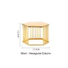 Hexagonal Afternoon Tea Delight Display Stand - Iron Snack Tray Set Hexagonal Afternoon Tea Delight Display Stand - Iron Snack Tray Set