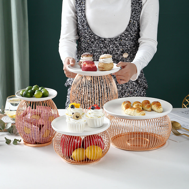 European Minimalist Fruit Plate for Hotel and Restaurant Pastry Storage Cake Display European Minimalist Fruit Plate for Hotel and Restaurant Pastry Storage Cake Display