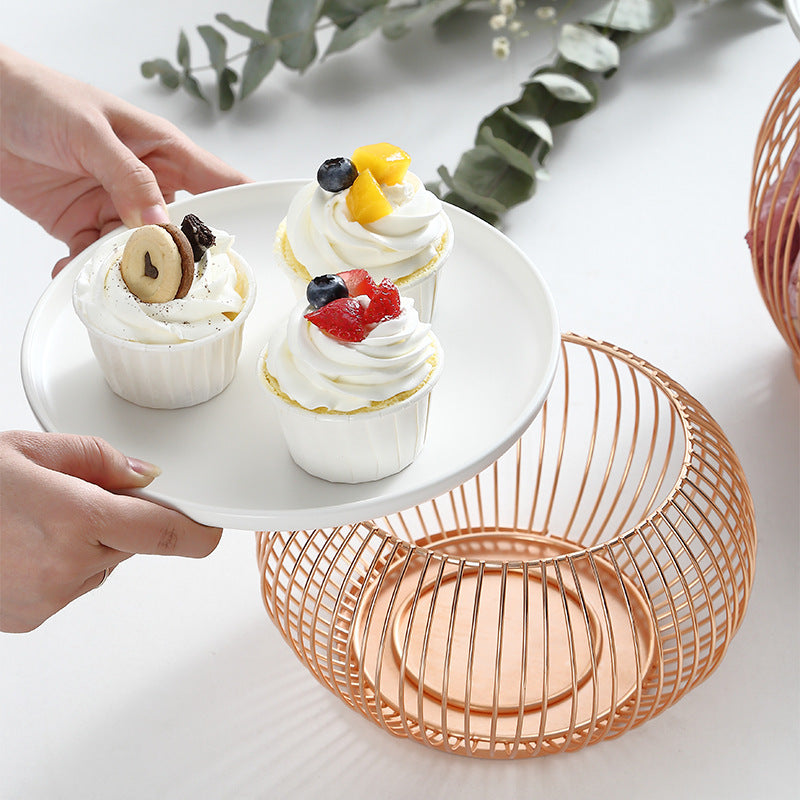 European Minimalist Fruit Plate for Hotel and Restaurant Pastry Storage Cake Display European Minimalist Fruit Plate for Hotel and Restaurant Pastry Storage Cake Display