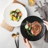 Artisanal Stone-Inspired Elegance: Set of 2 Ceramic Dinner Plates, 10.5 Inches Artisanal Stone-Inspired Elegance: Set of 2 Ceramic Dinner Plates, 10.5 Inches