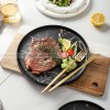 Marble-Inspired Nordic Ceramic Dinner Plate Set with Side Plate (8" and 11") Marble-Inspired Nordic Ceramic Dinner Plate Set with Side Plate (8" and 11")