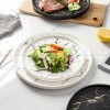 Marble-Inspired Nordic Ceramic Dinner Plate Set with Side Plate (8" and 11") Marble-Inspired Nordic Ceramic Dinner Plate Set with Side Plate (8" and 11")