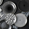 Nordic Minimalist Charm: Modern Round Ceramic Plate Set of 2 (8" and 10") Nordic Minimalist Charm: Modern Round Ceramic Plate Set of 2 (8" and 10")