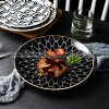 Nordic Minimalist Charm: Modern Round Ceramic Plate Set of 2 (8" and 10") Nordic Minimalist Charm: Modern Round Ceramic Plate Set of 2 (8" and 10")
