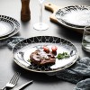 Nordic Minimalist Charm: Modern Round Ceramic Plate Set of 2 (8" and 10") Nordic Minimalist Charm: Modern Round Ceramic Plate Set of 2 (8" and 10")
