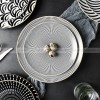 Nordic Minimalist Charm: Modern Round Ceramic Plate Set of 2 (8" and 10") Nordic Minimalist Charm: Modern Round Ceramic Plate Set of 2 (8" and 10")