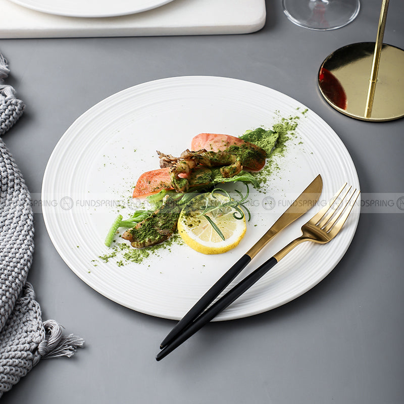Elegant Ceramic Plates - Versatile Dinnerware Delight (10") Set of 2 Elegant Ceramic Plates - Versatile Dinnerware Delight (10") Set of 2