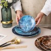 Nordic Elegance Marble Dinner Plate Set with Simplistic Round Design Set of 2 (8" and 10") Nordic Elegance Marble Dinner Plate Set with Simplistic Round Design Set of 2 (8" and 10")