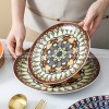 Bohemian Elegance: Vintage Literary Ceramic Dinnerware Set (8" and 10") Bohemian Elegance: Vintage Literary Ceramic Dinnerware Set (8" and 10")